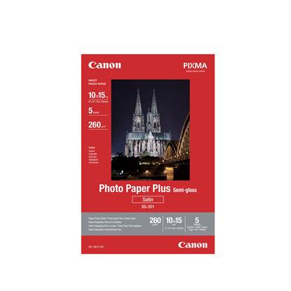 Φωτογραφικό Χαρτί Canon  Semi-Gloss 10x15 (5 φύλλα) (1686B072) (CAN-SG-201)