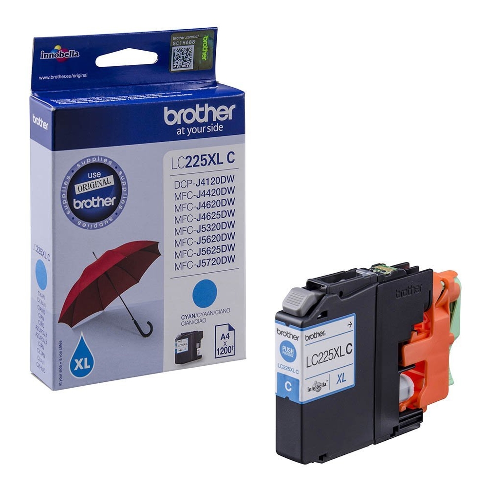 Brother Μελάνι Inkjet LC-225XL Cyan (LC-225XLC) (BRO-LC-225XLC)