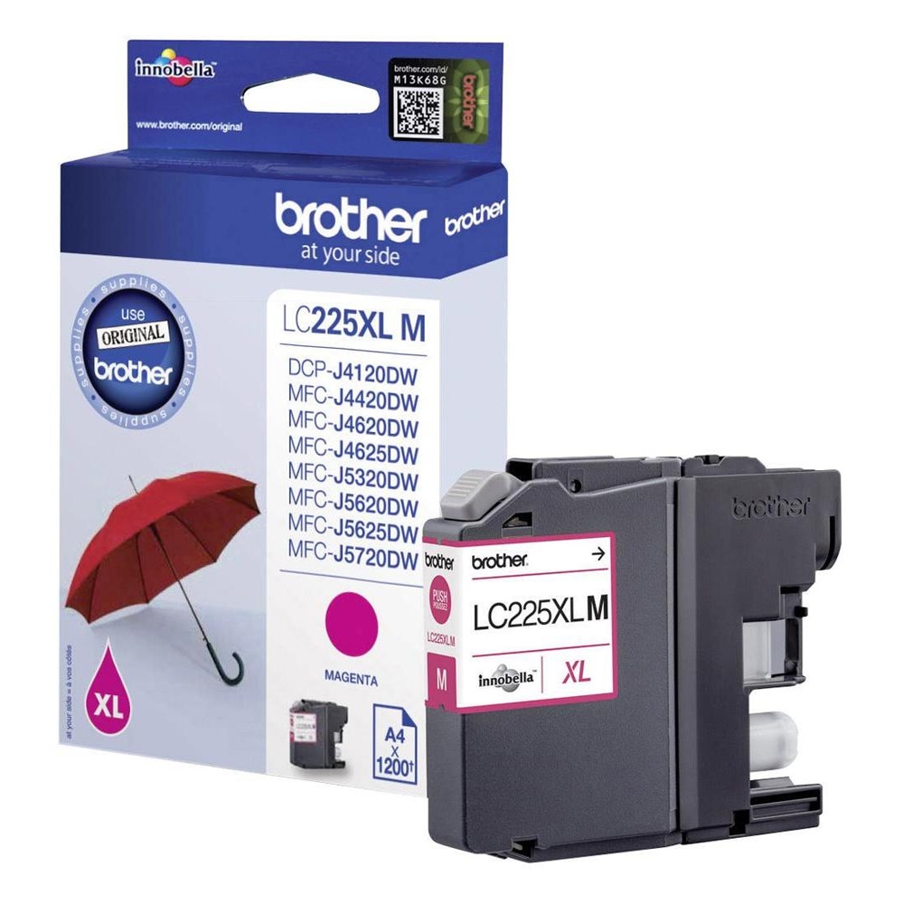 Brother Μελάνι Inkjet LC-225XL Magenta (LC-225XLM) (BRO-LC-225XLM)