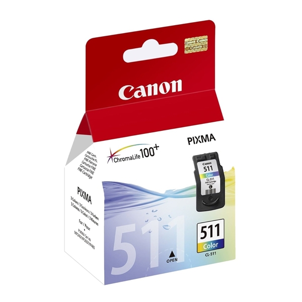 Γνήσιο Μελάνι Εκτυπωτή InkJet Canon CL-511 (2972B001) 9ml Πολλαπλό Color