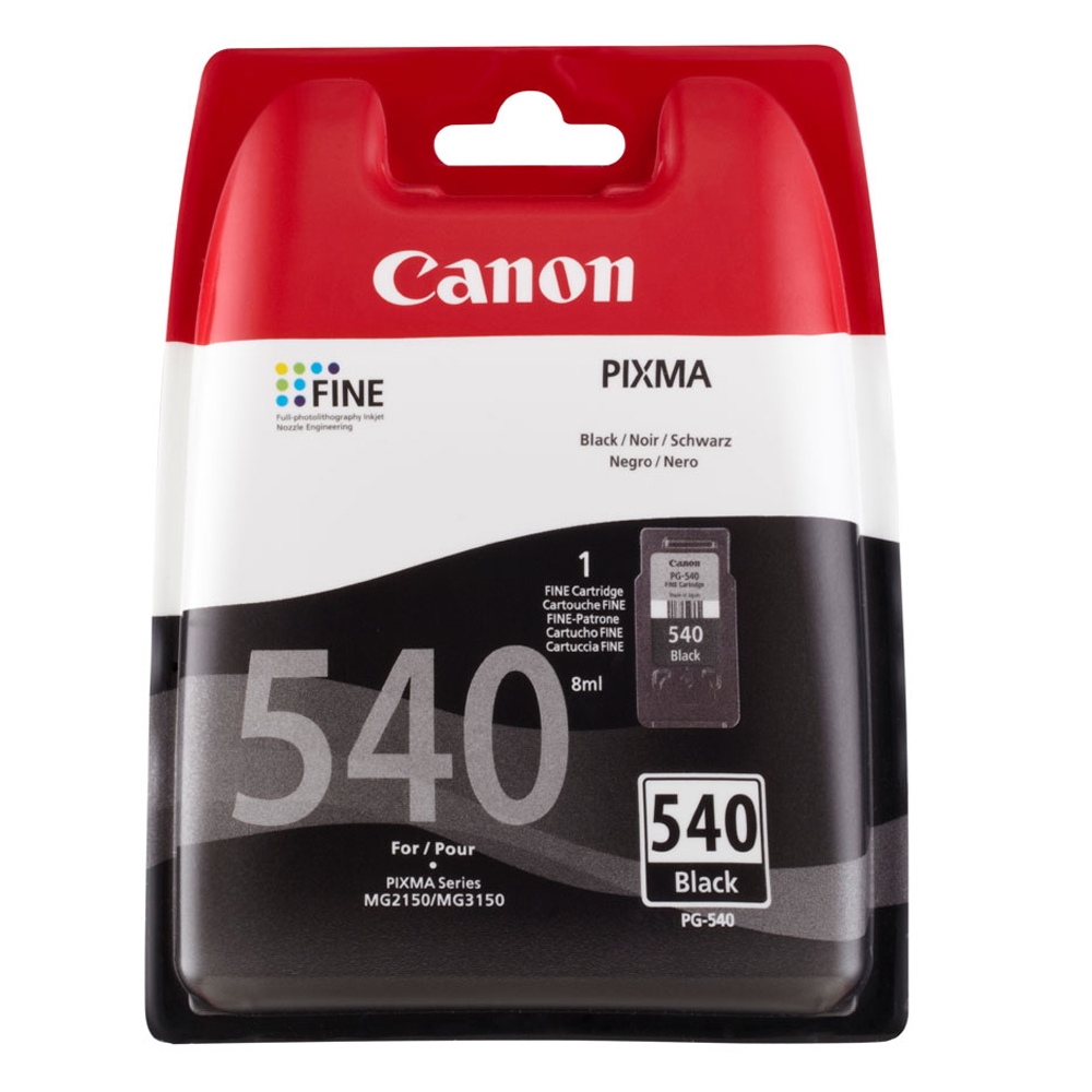 Γνήσιο Μελάνι Εκτυπωτή InkJet Canon PG-540 (5225B001) Black