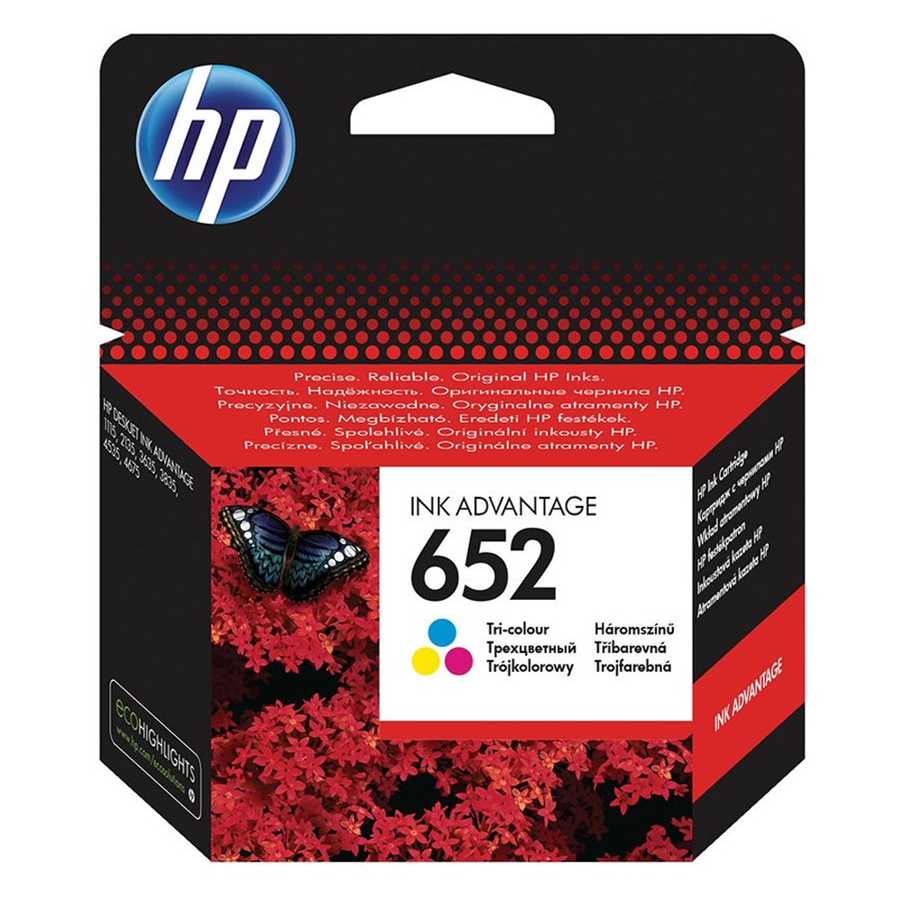 Γνήσιο Μελάνι Εκτυπωτή InkJet HP 652 (F6V24AE) Πολλαπλό (Color)
