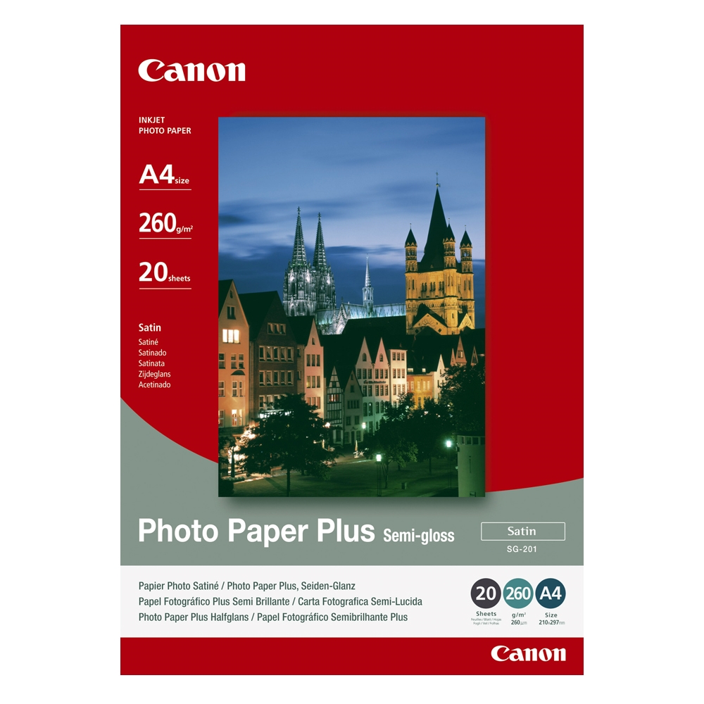 Φωτογραφικό Χαρτί CANON A4 Semi Gloss 260g/m² 20 Φύλλα (1686B021) (CAN-SG-201A4) Φωτογραφικό Χαρτί CANON A4 Semi Gloss 260g/m² 20 Φύλλα (1686B021) (CAN-SG-201A4)