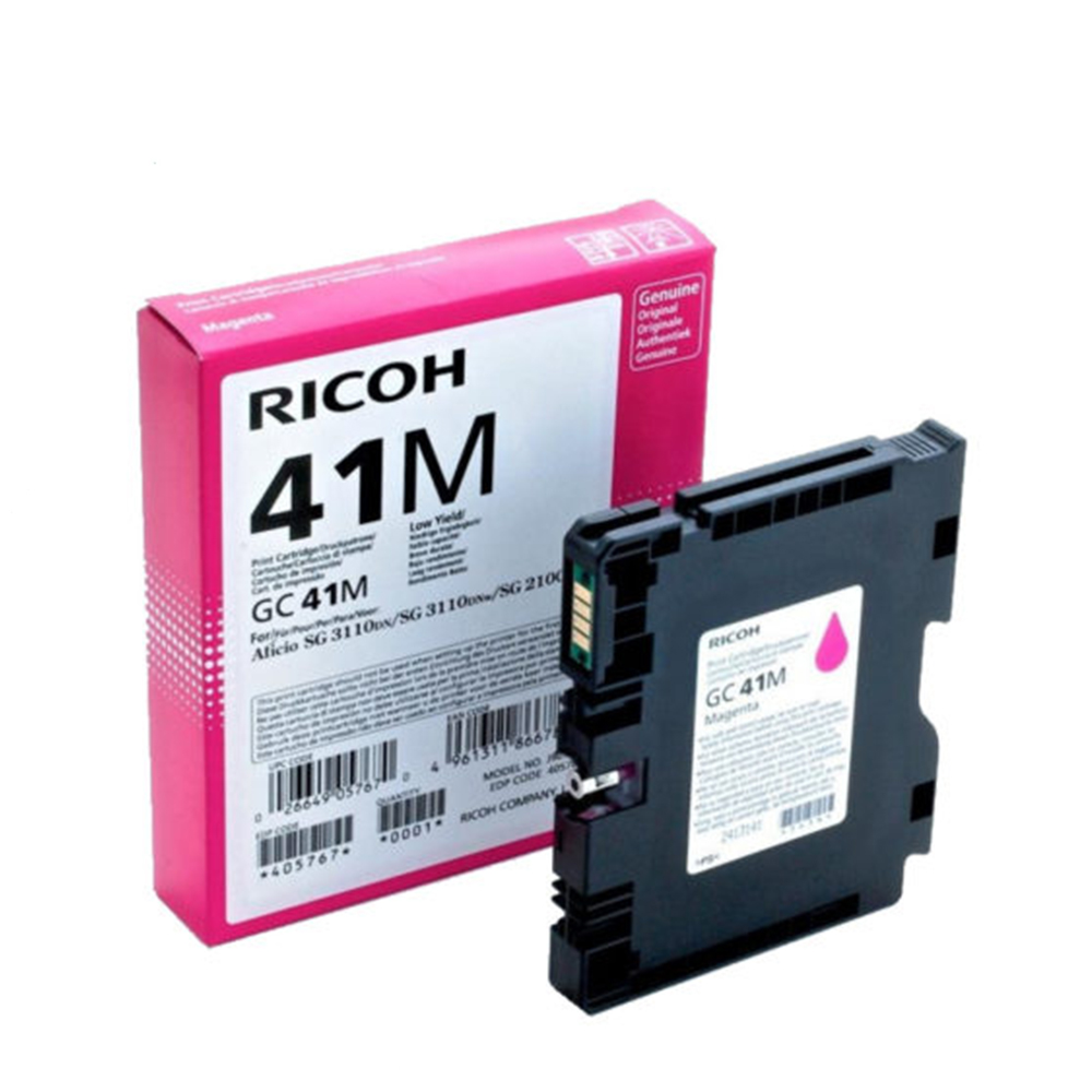 Γνήσιο Μελάνι Εκτυπωτή InkJet Ricoh GC41M [RICGC41M] 2.2K Magenta