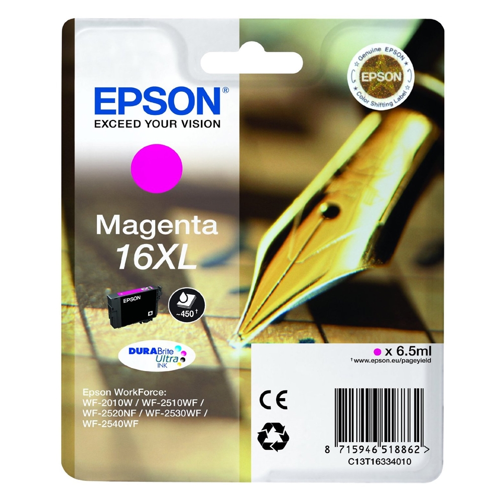 Epson Μελάνι Inkjet No.16 XL Magenta (C13T16334012) (EPST163340) Epson Μελάνι Inkjet No.16 XL Magenta (C13T16334012) (EPST163340)