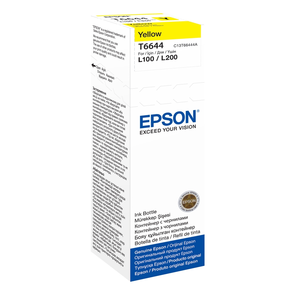 Epson 664 Μελάνι Εκτυπωτή Inkjet Bottle [C13T66444A] 70ml Yellow