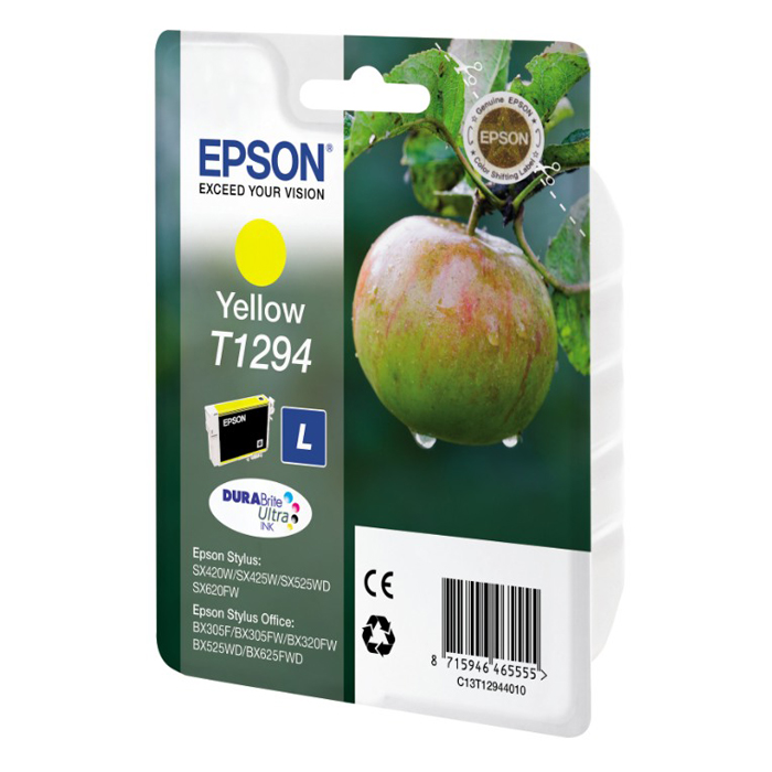 Epson Μελάνι Inkjet T1294 Yellow (C13T12944012) (EPST129440) Epson Μελάνι Inkjet T1294 Yellow (C13T12944012) (EPST129440)