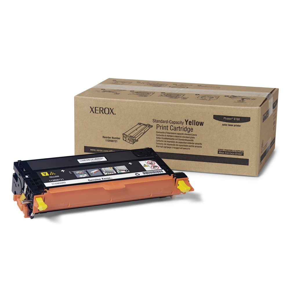 XEROX PHASER 6180 YELLOW TONER (2k) (113R00721) (XER113R00721) XEROX PHASER 6180 YELLOW TONER (2k) (113R00721) (XER113R00721)
