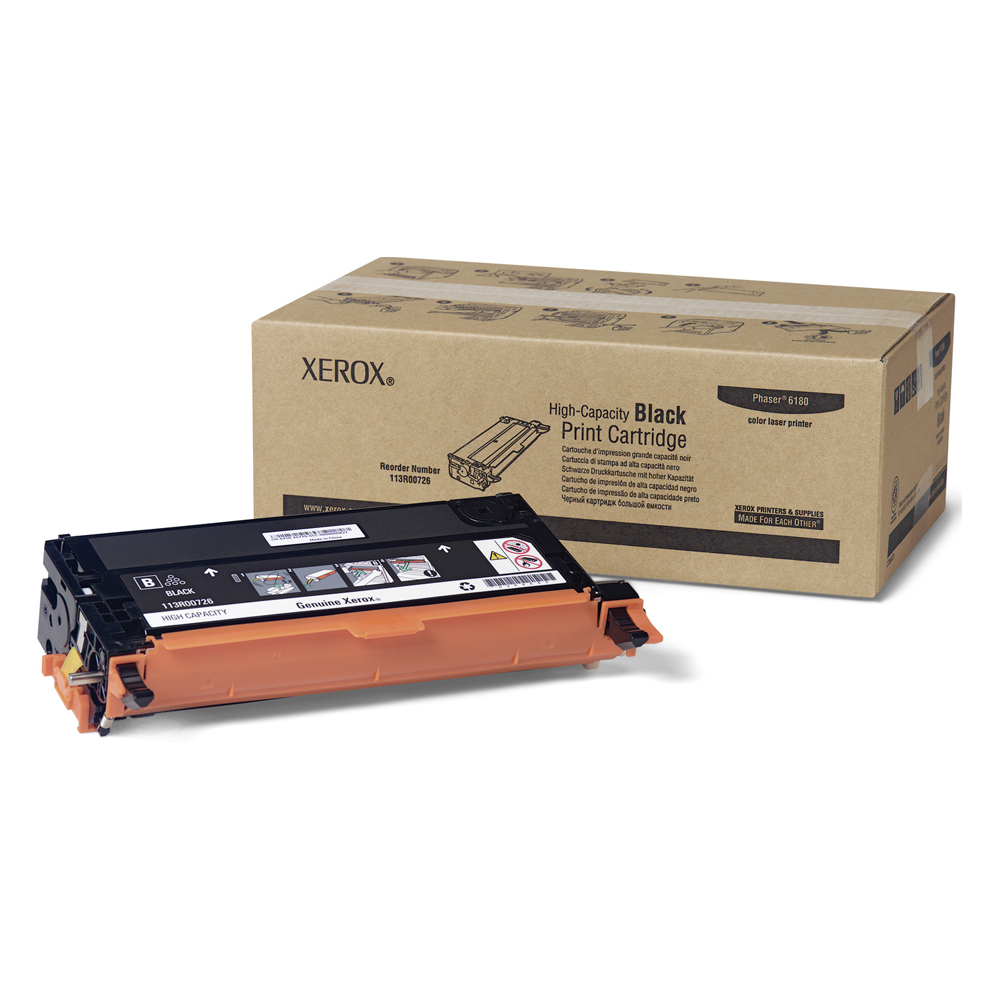 XEROX PHASER 6180 HC BLACK TONER (8k) (113R00726) (XER113R00726) XEROX PHASER 6180 HC BLACK TONER (8k) (113R00726) (XER113R00726)