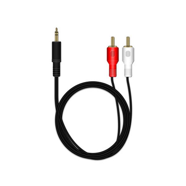 MediaRange Καλώδιο 3.5mm male - RCA male Μαύρο 1m (MRCS164)