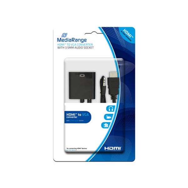 MediaRange Μετατροπέας 3.5mm / HDMI male σε VGA female (MRCS167)