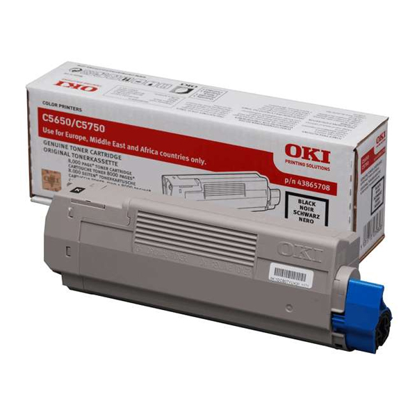 OKI C5650/C5750 TNR BLACK 8K (43865708) (OKI-5650-B)