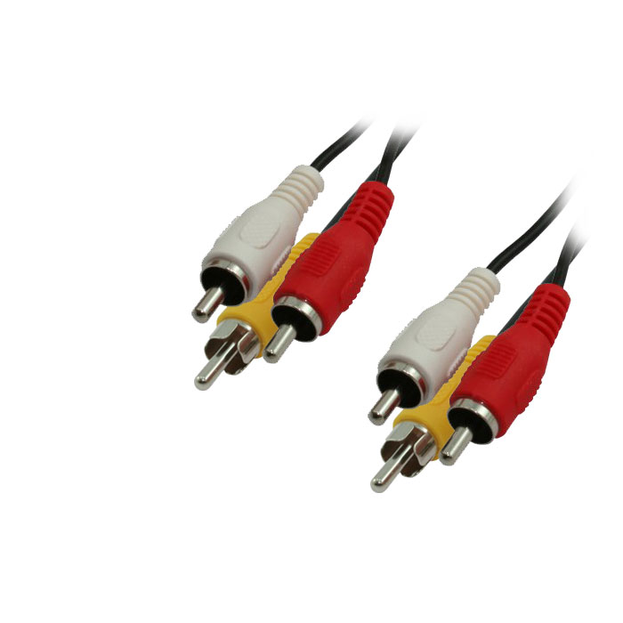 MediaRange 3x RCA male,3x RCA male 3m (MRCS123)