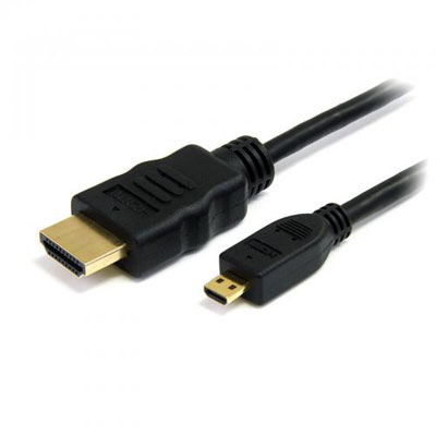 MediaRange HDMI 1.4 Cable HDMI male - micro HDMI male 1m Μαύρο