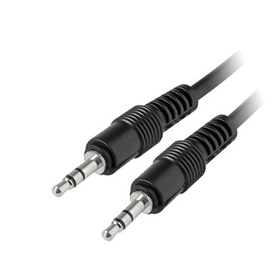 MediaRange Καλώδιο 3.5mm male - 3.5mm male Μαύρο 1m (MRCS140)