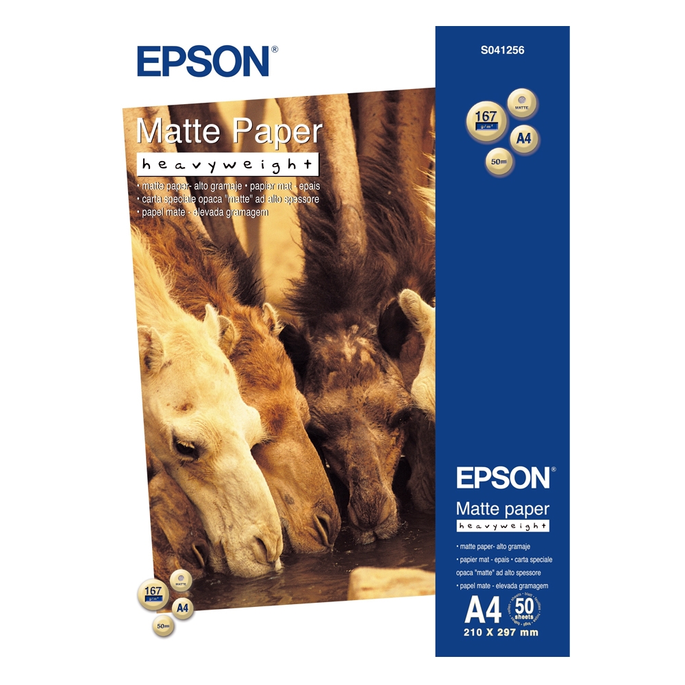 Φωτογραφικό Χαρτί Heavyweight EPSON A4 Matte 167 g/m² 50 Φύλλα (C13S041256) (EPSS041256) Φωτογραφικό Χαρτί Heavyweight EPSON A4 Matte 167 g/m² 50 Φύλλα (C13S041256) (EPSS041256)