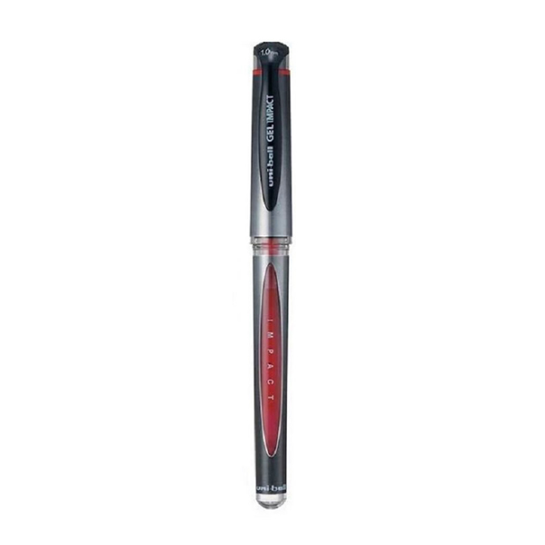 Uni-Ball Στυλό 1.0mm με Κόκκινο Mελάνι Gel Impact UM-153S