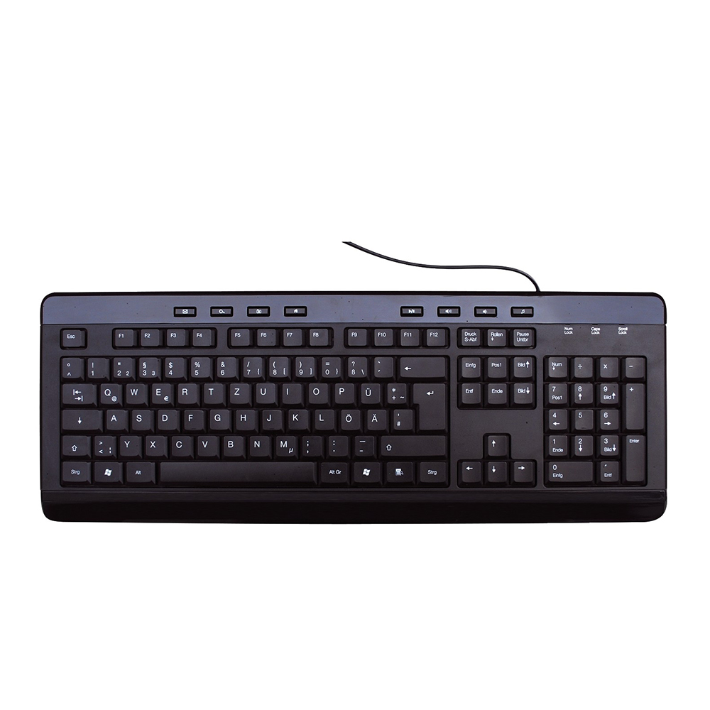 MediaRange Multimedia Keyboard, Wired (Black) (MROS102-GR) MediaRange Multimedia Keyboard, Wired (Black) (MROS102-GR)