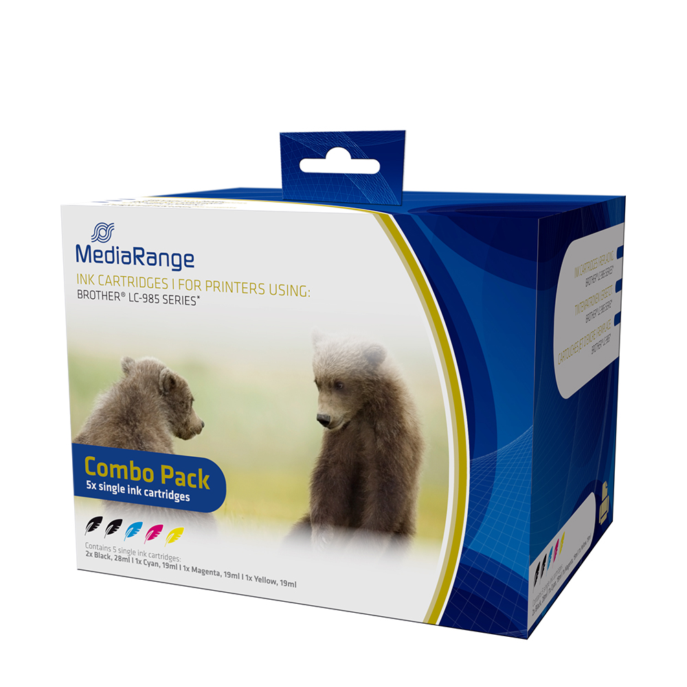 Inkjet MEDIARANGE Συμβατό για Εκτυπωτές Brother (Multipack) (LC-985) (MRB985)