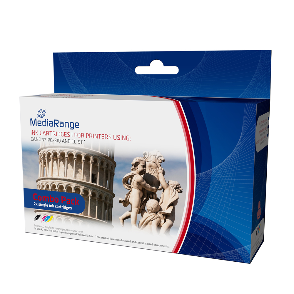 Inkjet MEDIARANGE Συμβατό για Εκτυπωτές Canon (Multipack) (PG-510, CLI-511) (MRCP510C511)