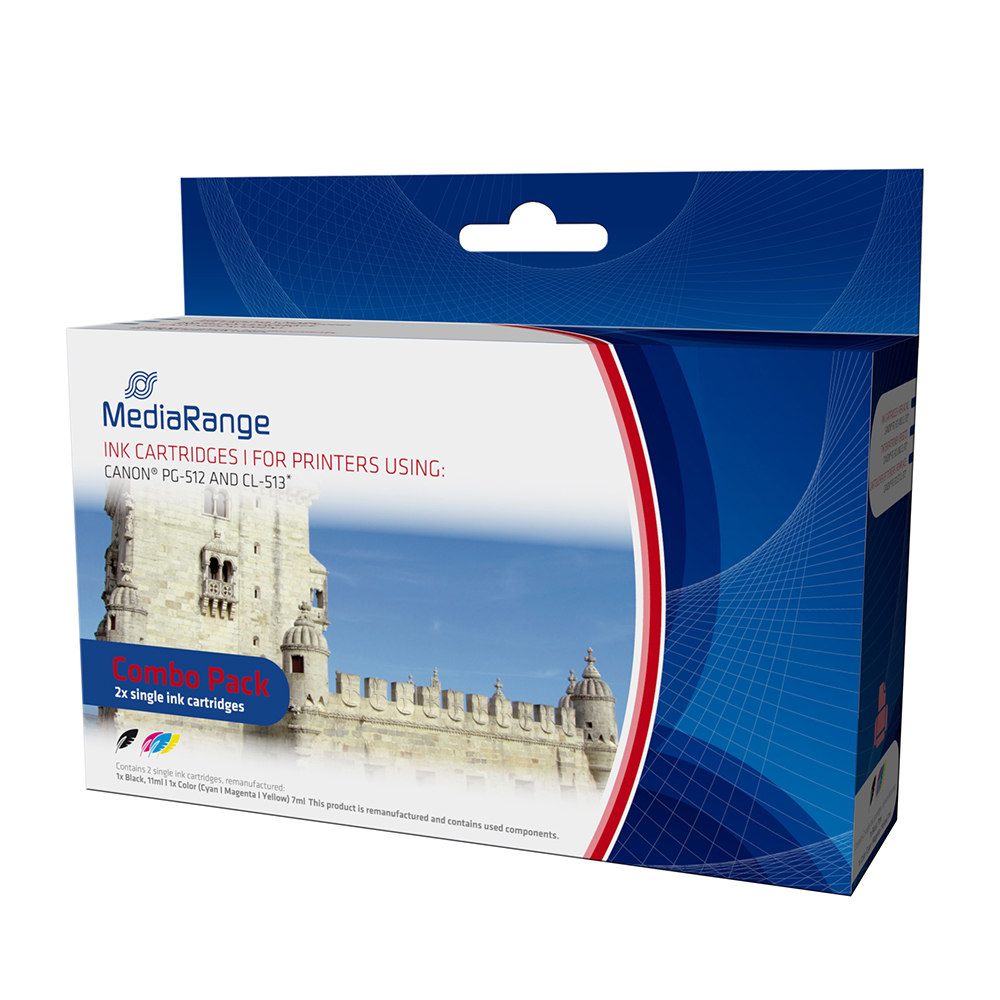 Inkjet MEDIARANGE Συμβατό για Εκτυπωτές Canon (Multipack) (PG-512, CL-513) (MRCP512C513)
