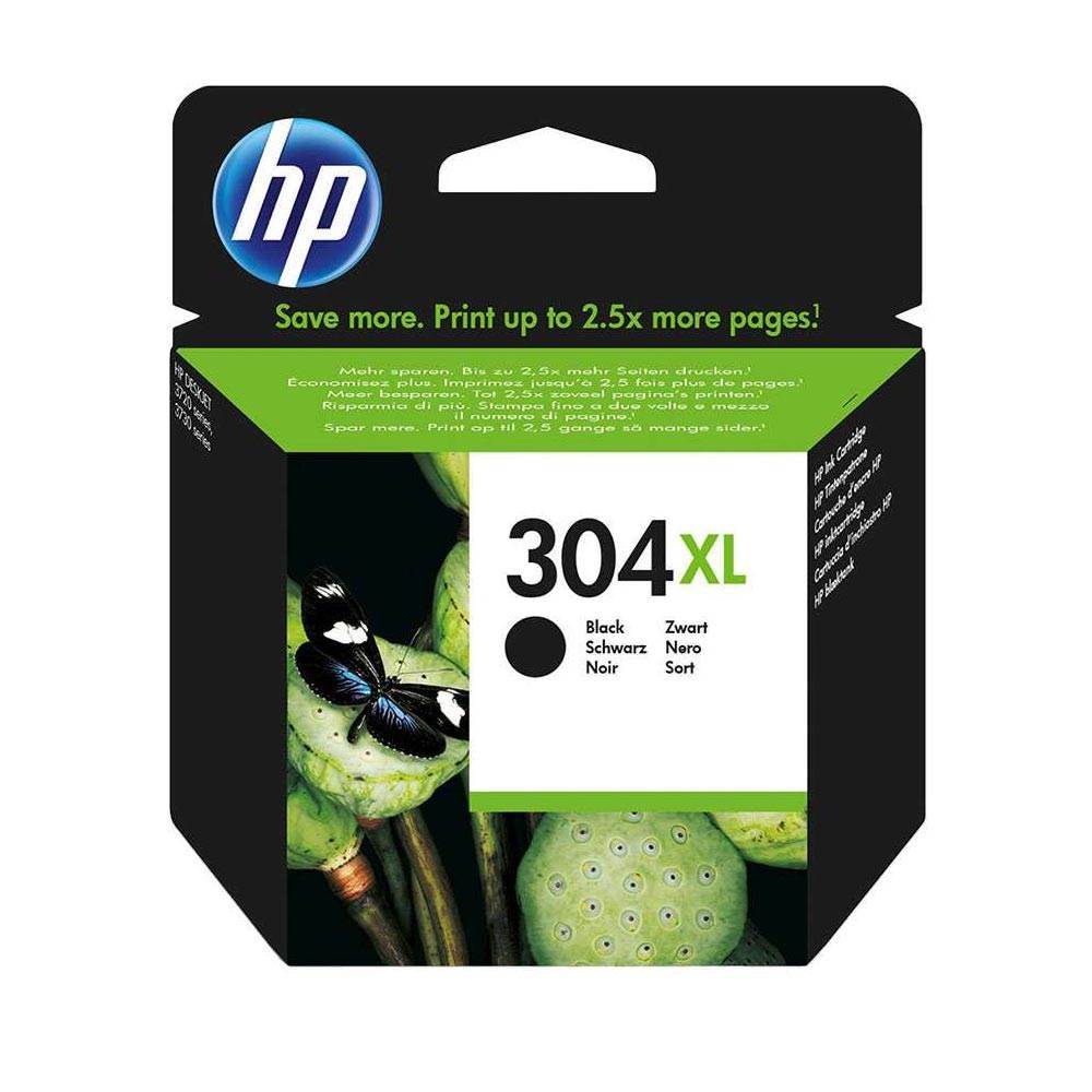 Γνήσιο Μελάνι Εκτυπωτή InkJet HP 304XL (N9K08AE) Black