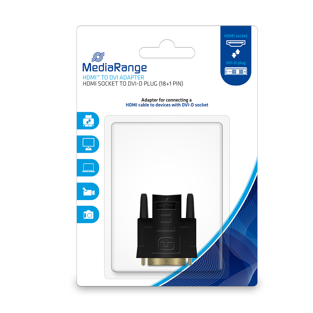 MediaRange Μετατροπέας HDMI female σε DVI-D male (MRCS170)