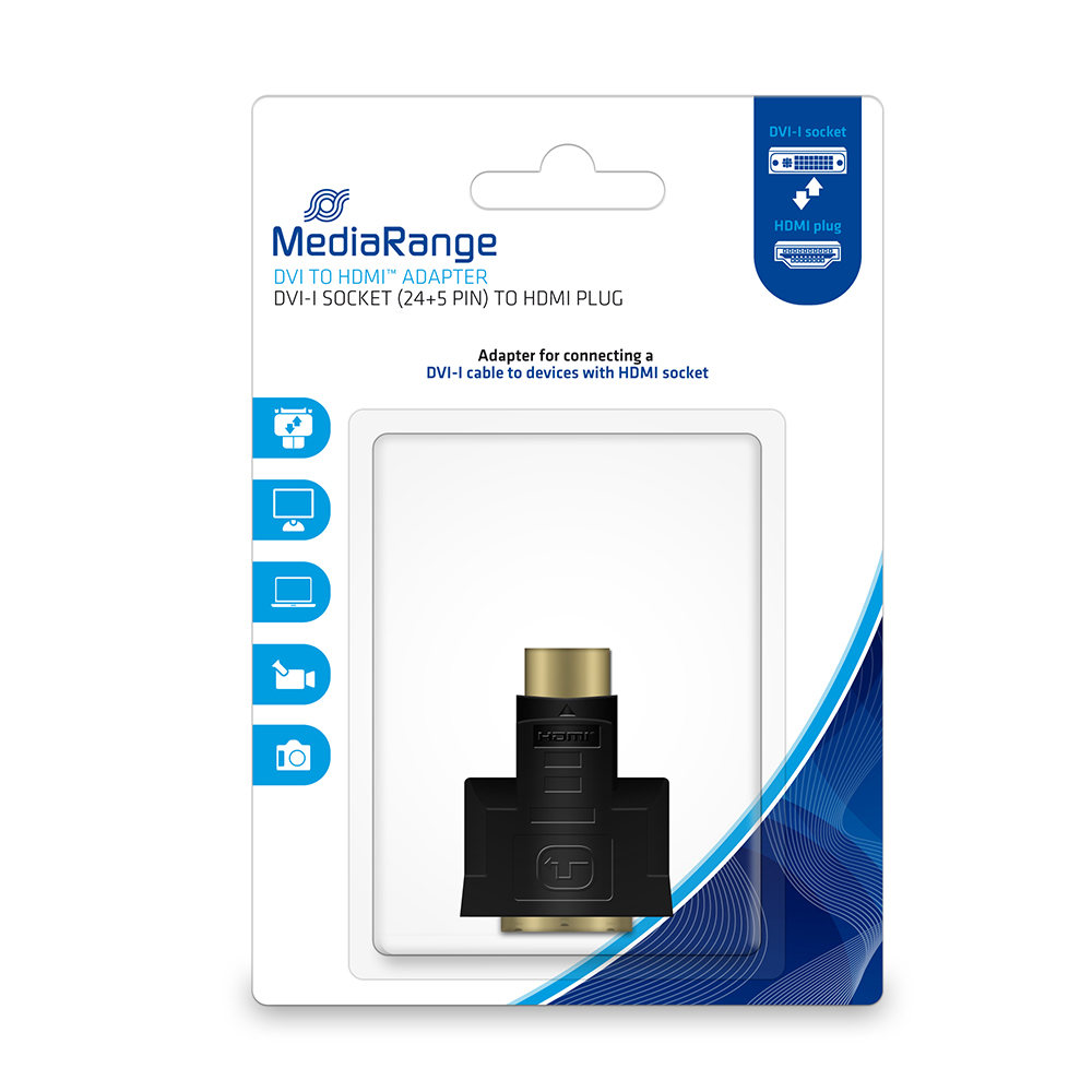 MediaRange Μετατροπέας DVI-I female σε HDMI male (MRCS171)