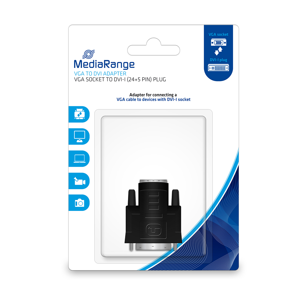 MediaRange to DVI Μετατροπέας VGA female σε DVI-I male