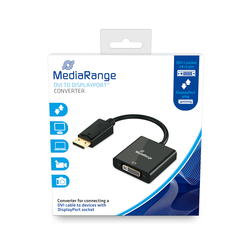 MediaRange Μετατροπέας DVI-I female σε DisplayPort male (MRCS174)