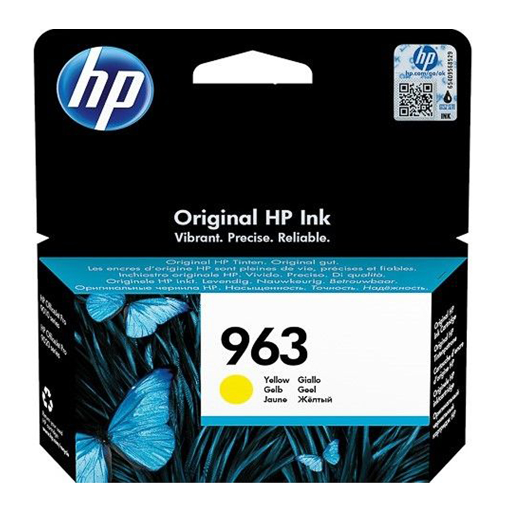 Γνήσιο Μελάνι Εκτυπωτή InkJet HP 963 (3JA25AE) Κίτρινο