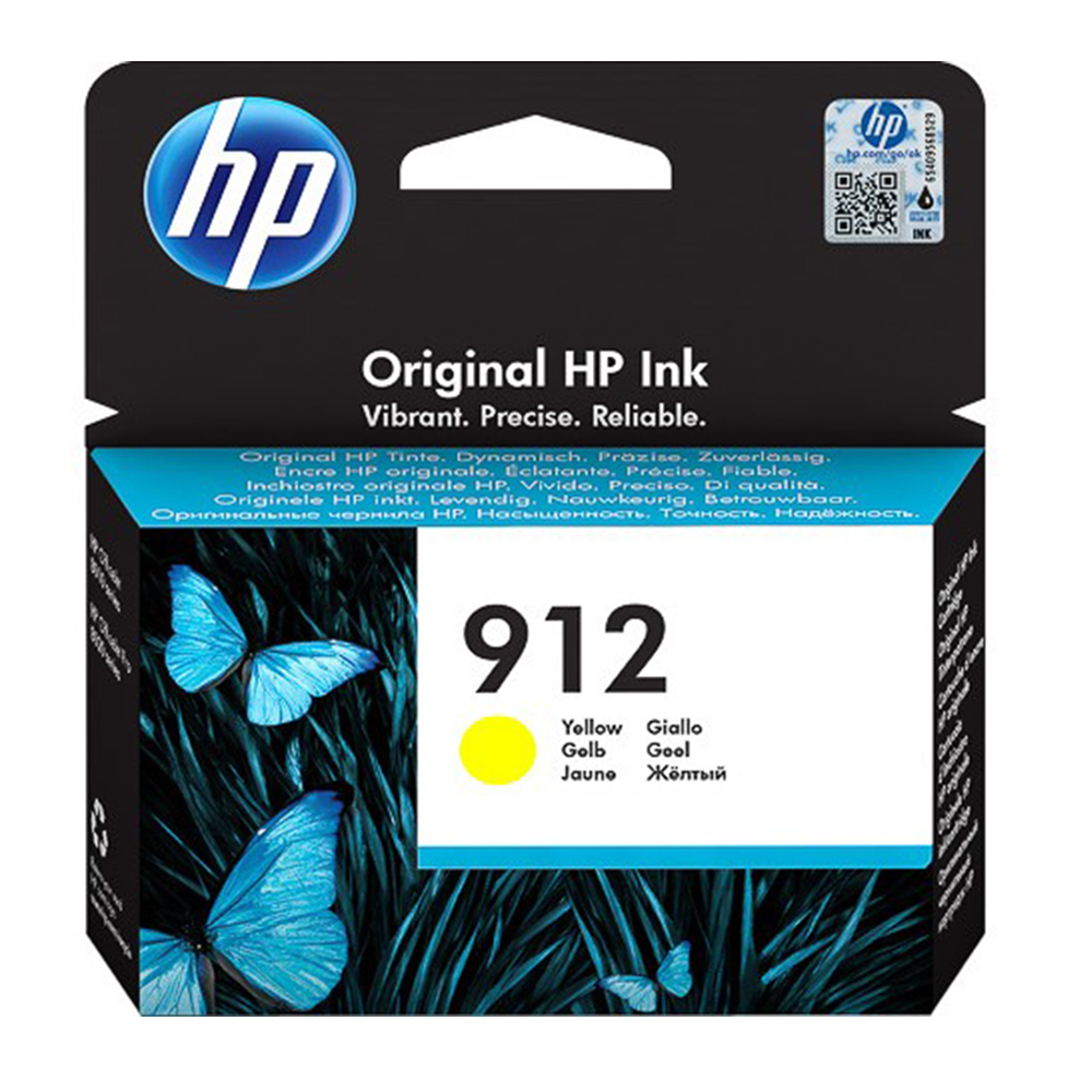 Γνήσιο Μελάνι Εκτυπωτή InkJet HP 912 (3YL79AE) Yellow