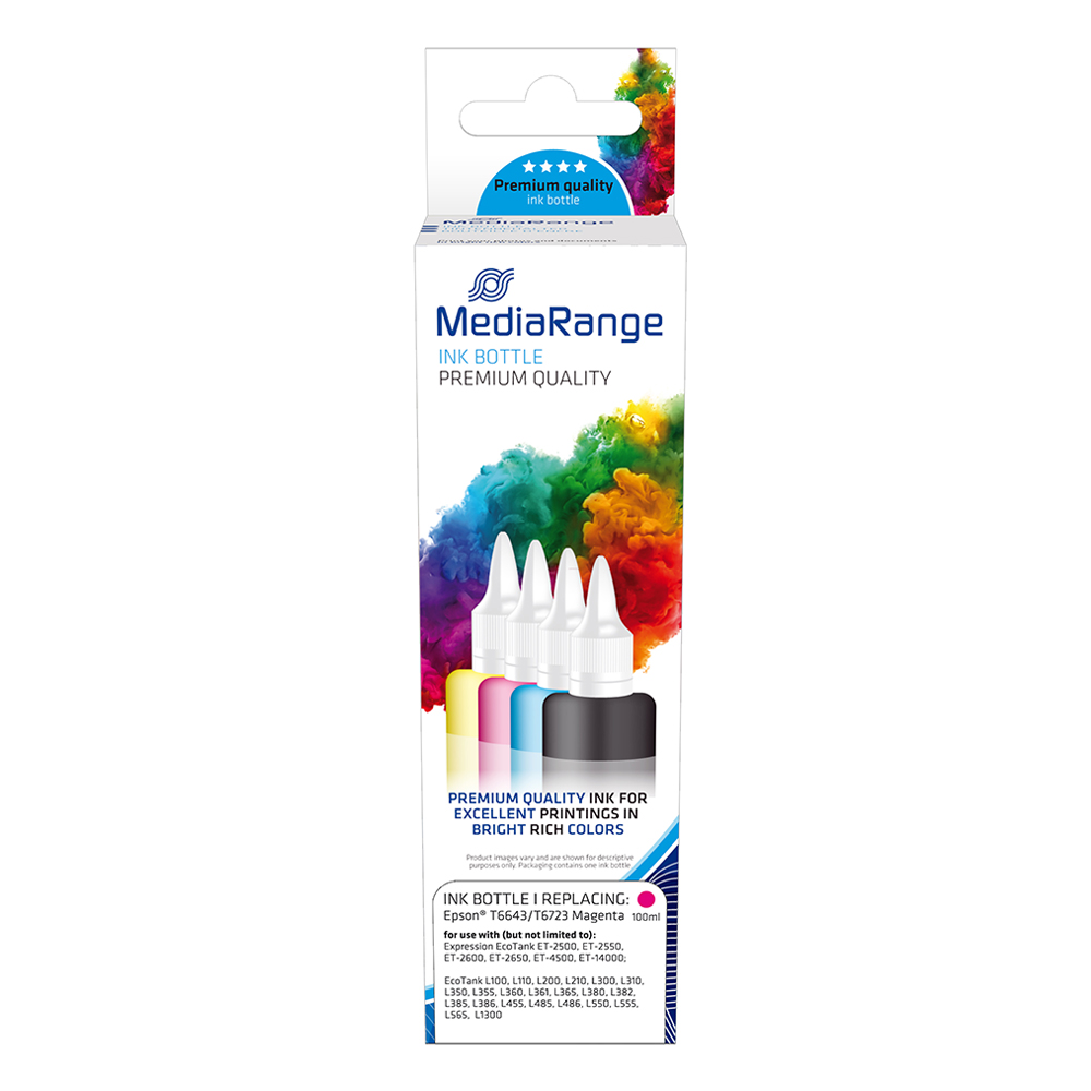 Inkjet MEDIARANGE Συμβατό για Εκτυπωτές Epson (Magenta) (T6643/T6723) (MRET664M)