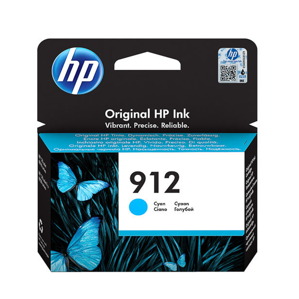 Γνήσιο Μελάνι Εκτυπωτή InkJet HP 912 (3YL77AE) Cyan
