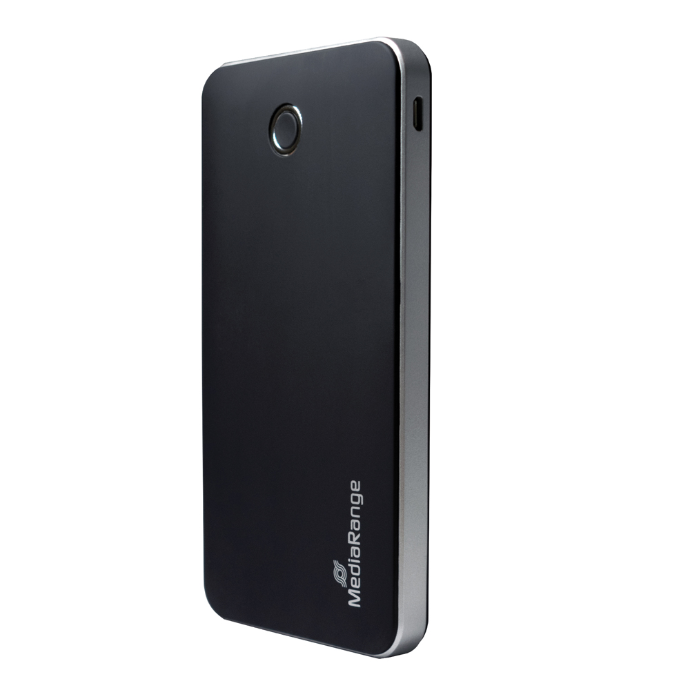 MediaRange MR753 Power Bank 10000mAh 18W με 2 Θύρες USB-A και Θύρα USB-C Power Delivery Μαύρο