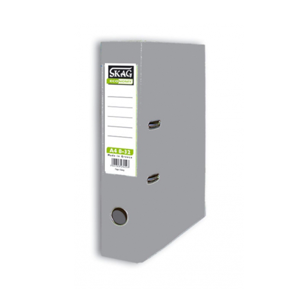 Skag Κλασέρ 8/32 για Χαρτί A4 με 2 Κρίκους Γκρι Economy P.P 