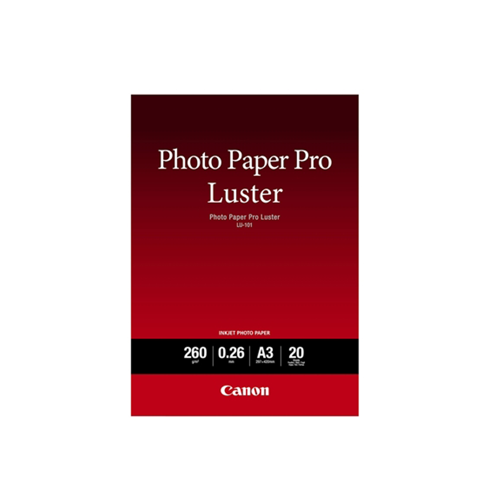 Φωτογραφικό Χαρτί Pro Luster CANON A3+ 260 g/m² 20 Φύλλα (6211B008AA) (CAN-LU101-A3) Φωτογραφικό Χαρτί Pro Luster CANON A3+ 260 g/m² 20 Φύλλα (6211B008AA) (CAN-LU101-A3)
