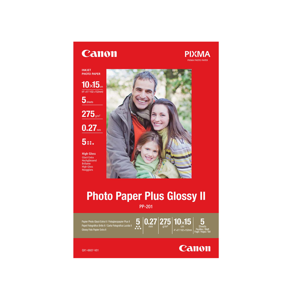 Φωτογραφικό Χαρτί CANON Glossy 10x15cm 275g/m² 5 φύλλα (2311B053) (CAN-PP-201) Φωτογραφικό Χαρτί CANON Glossy 10x15cm 275g/m² 5 φύλλα (2311B053) (CAN-PP-201)