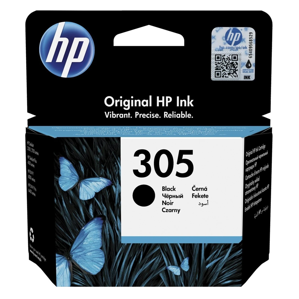 Γνήσιο Μελάνι Εκτυπωτή InkJet HP 305 (3YM61AE) Black