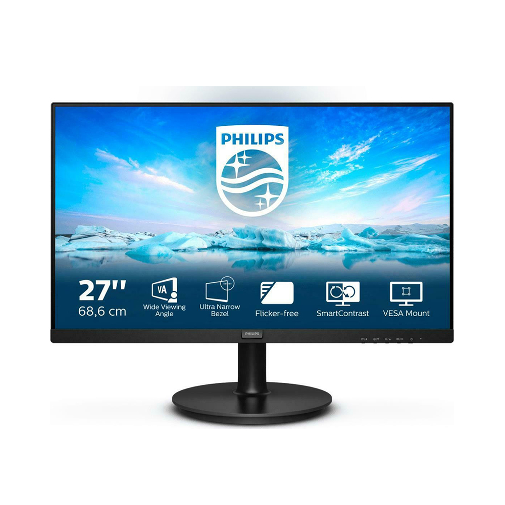 Philips V Line 271V8L VA Monitor 27" FHD 1920x1080 με Χρόνο Απόκρισης 4ms GTG