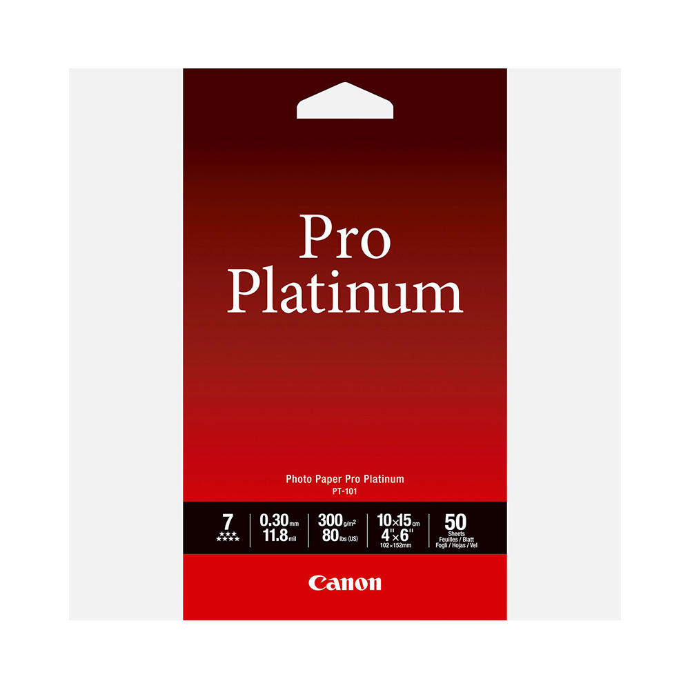 Φωτογραφικό Χαρτί Canon PT-101 Pro Platinum A6 10x15cm 300gr 50sheets (2768B014) (CAN-PT-101-A6) Φωτογραφικό Χαρτί Canon PT-101 Pro Platinum A6 10x15cm 300gr 50sheets (2768B014) (CAN-PT-101-A6)