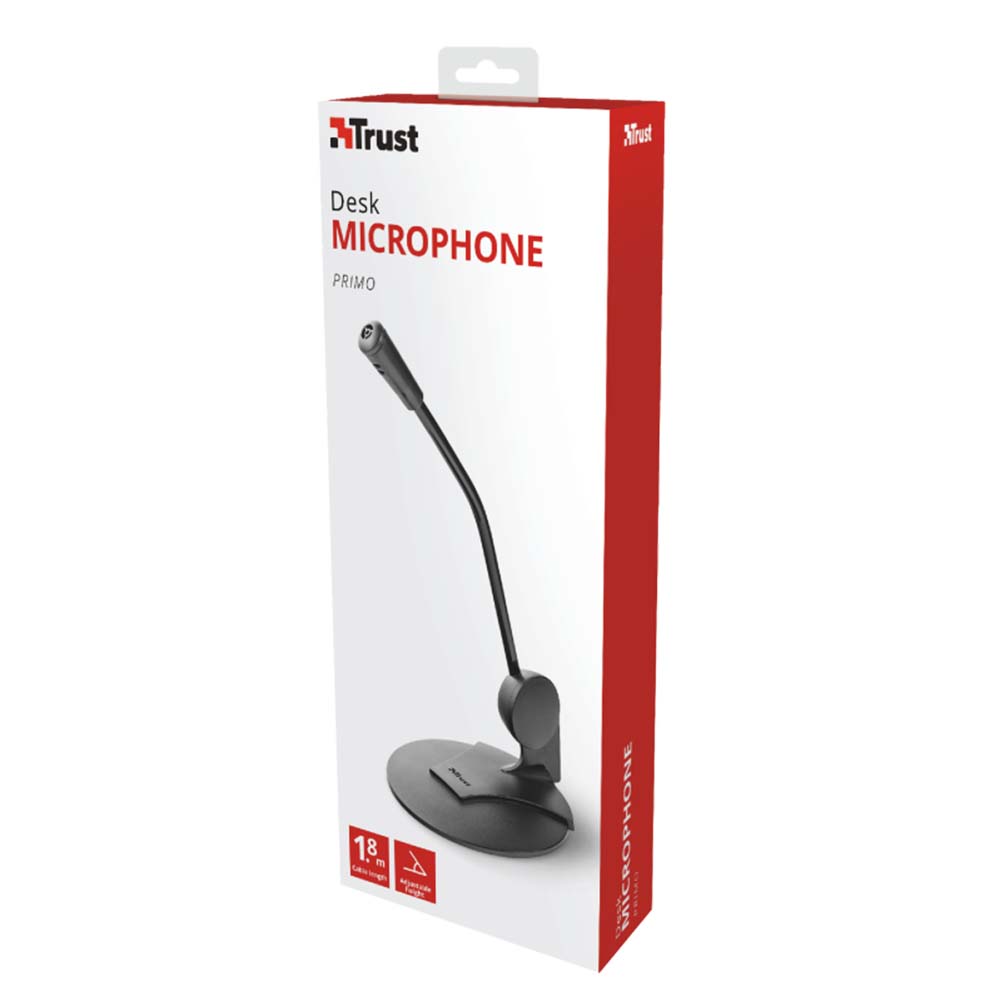 Trust Primo Desk Μικρόφωνο Υπολογιστή με Καρφί 3.5mm