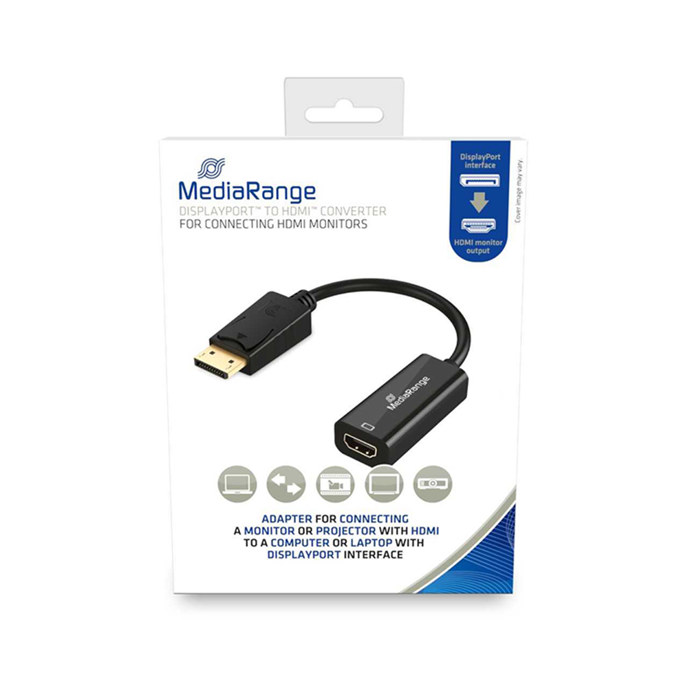 MediaRange Μετατροπέας HDMI female σε DisplayPort male (MRCS175)