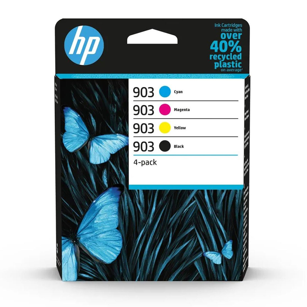 Γνήσιο Πακέτο 4 Μελανιών Εκτυπωτή InkJet HP 903 (6ZC73AE) C/M/Y/B