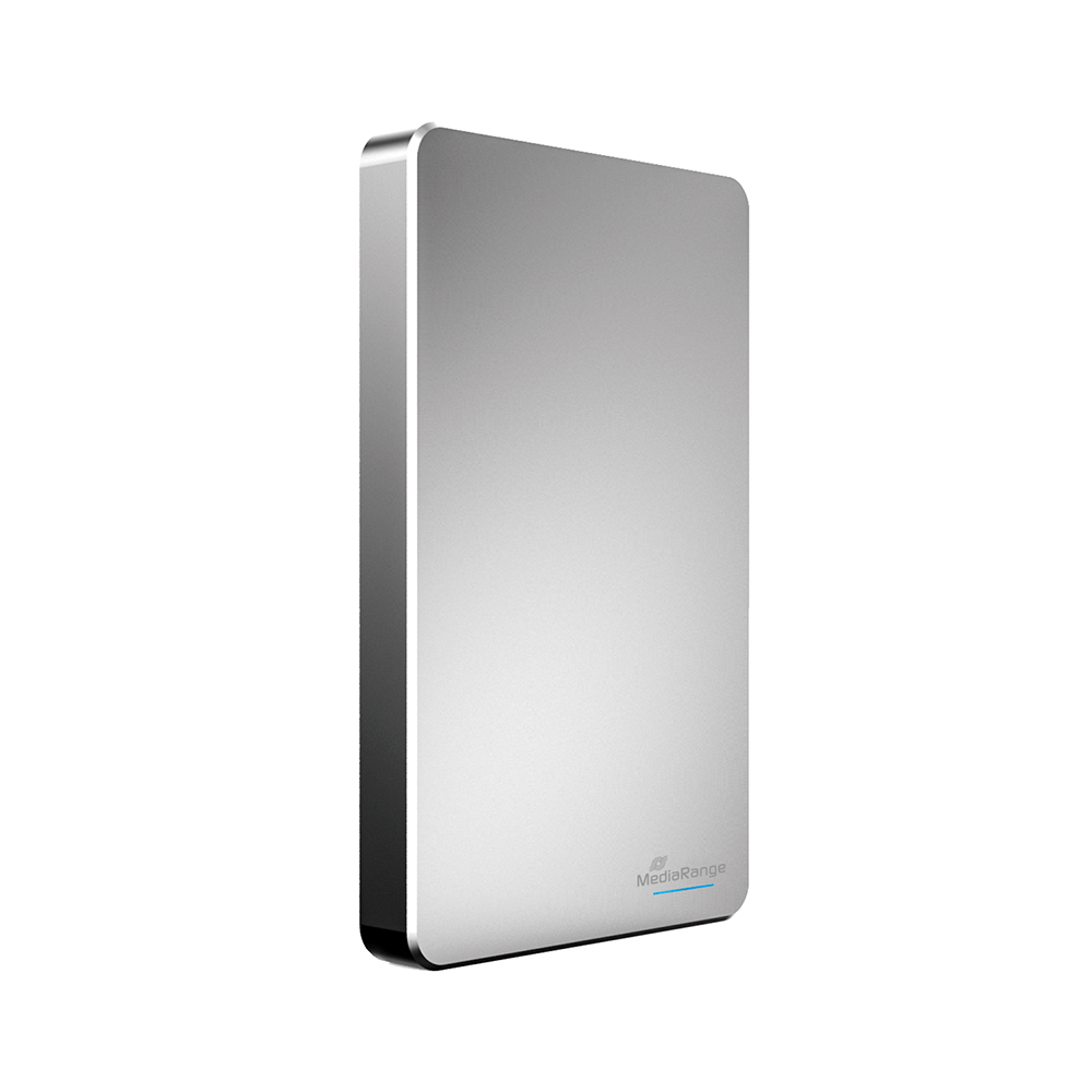 MediaRange External USB 3.0 Hard Disk Drive, HDD, 2TB, Silver (MR997) (MR997)