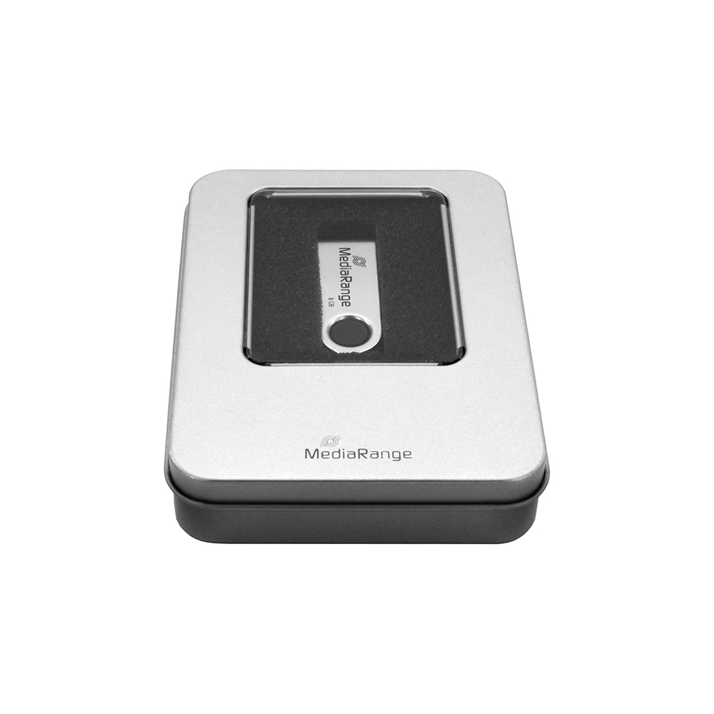 MediaRange Aluminum Storage Box for USB Flash Drives Silver [BOX901]