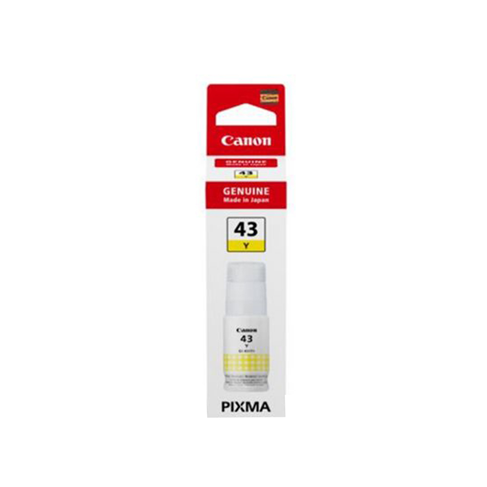 Γνήσιο Μελάνι Εκτυπωτή InkJet Canon GI-43 (4689C001) 60 ml Κίτρινο