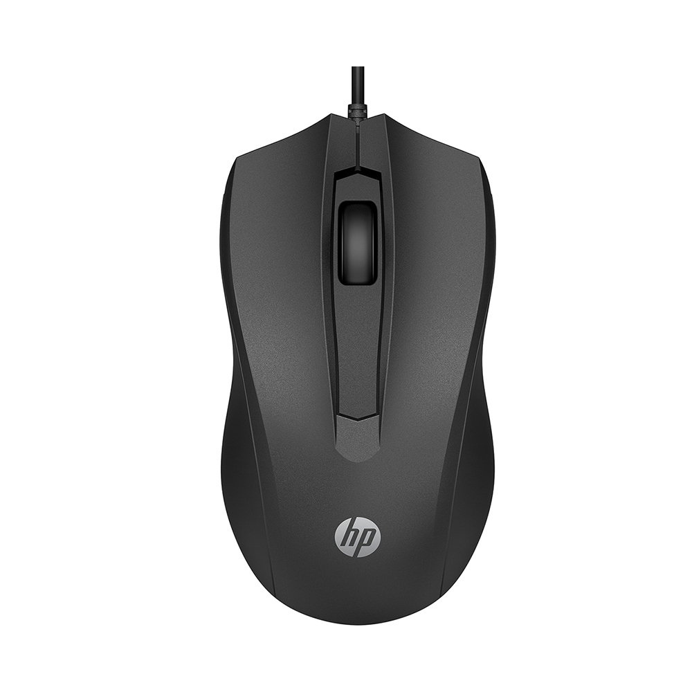 HP 100 Ενσύρματο Ποντίκι Μαύρο