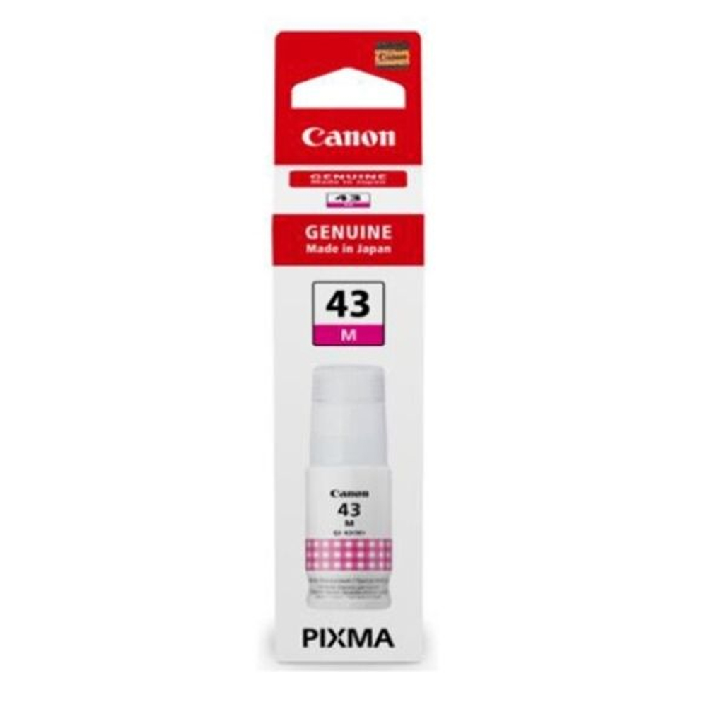 Γνήσιο Μελάνι Εκτυπωτή InkJet Canon GI-43 60 ml Ματζέντα (4680C001)