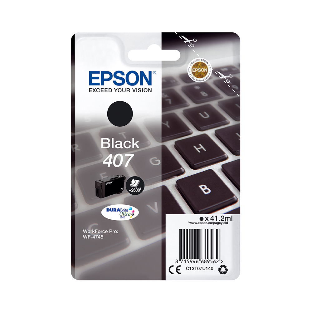 Epson 407 Black (C13T07U140) (EPST07U140) Epson 407 Black (C13T07U140) (EPST07U140)